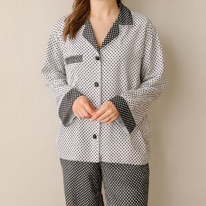 Amur Gianna Top Lisette Pants Polka Dot Pyjamas Set Size L-XL